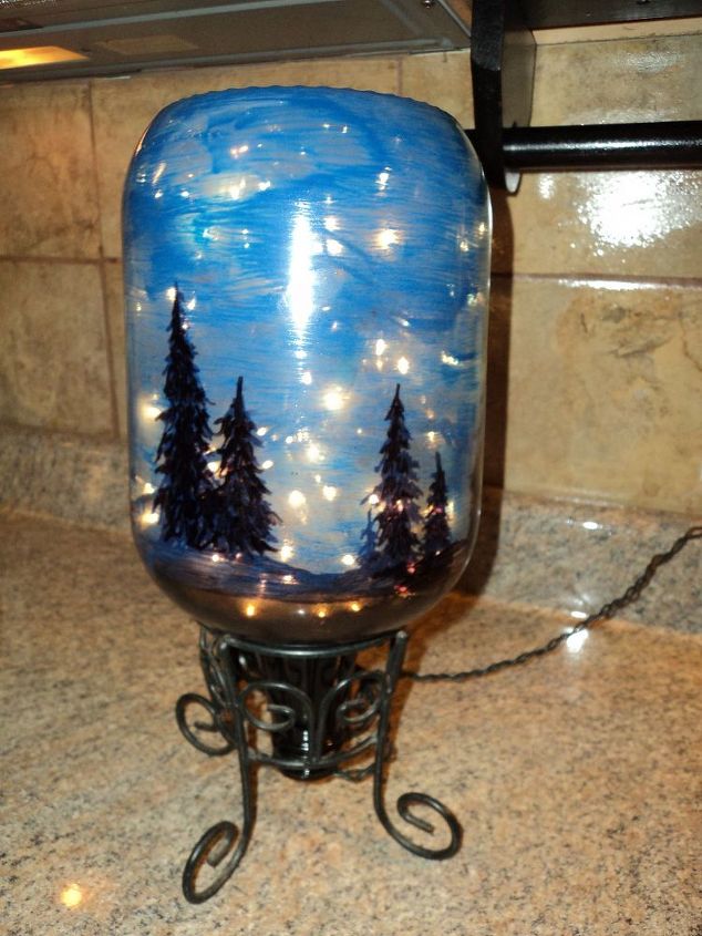 s 16 unexpected ways to use christmas lights this summer, christmas decorations, home decor, lighting, repurposing upcycling, Create a starry masterpiece for your counter