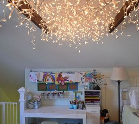 s 16 unexpected ways to use christmas lights this summer, christmas decorations, home decor, lighting, repurposing upcycling, Make your kid s room just a bit more magical