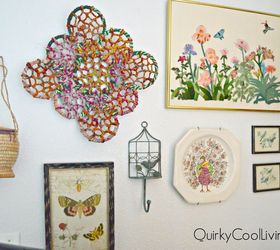 a thrifted bohemian gallery wall budget decorating, home decor, wall decor