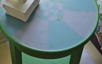  mesa lateral pintada à mão