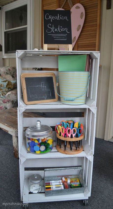 s 15 reasons we can t stop buying michaels storage crates, repurposing upcycling, storage ideas, It s easy to add wheels and make them mobile