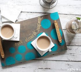 diy coffee serving tray and marble coaster tutorial, crafts, how to, repurposing upcycling