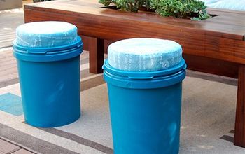 Recycled Paint Can Stools