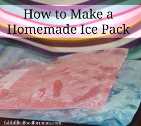 homemade ice pack, crafts, how to