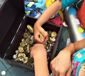 kid s pirate treasure hunt, crafts, outdoor living