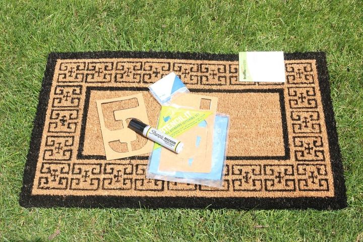 10 minute diy doormat, crafts, how to, outdoor living