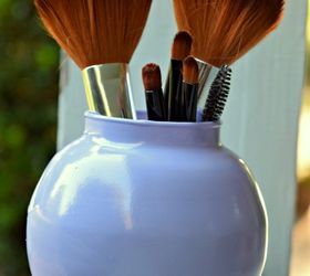 easy makeup brush holder a quick and simple upcycle, crafts, painting, repurposing upcycling, storage ideas