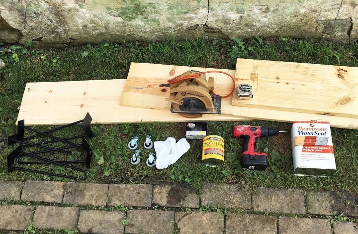 how to build a quick outdoor hairpin leg bench with storage