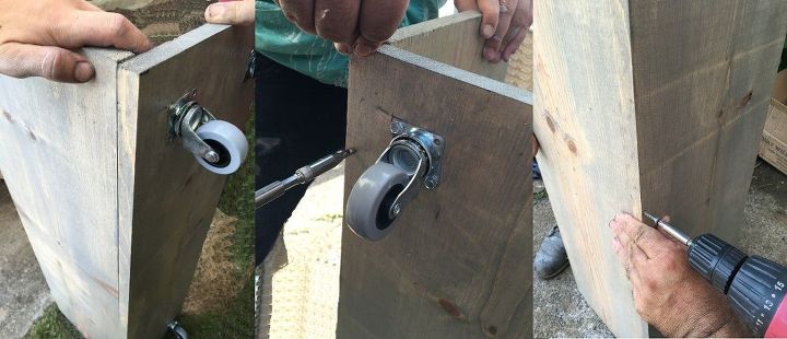 how to build a quick outdoor hairpin leg bench with storage