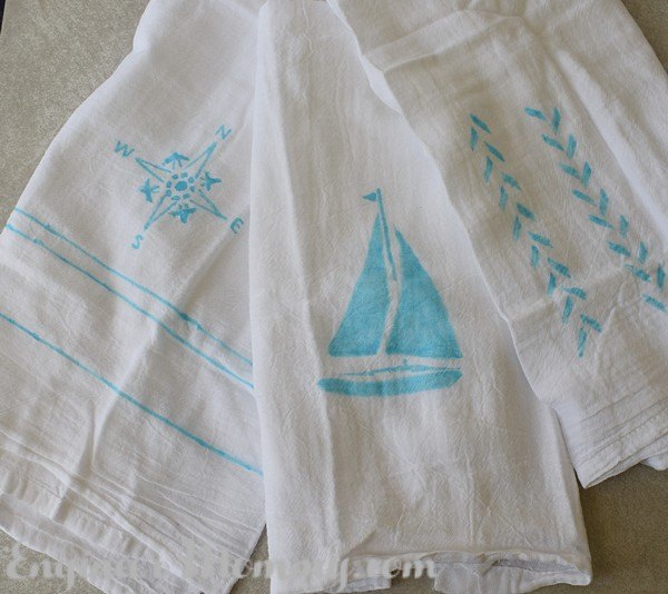 personalized flour sack towels, crafts, how to, kitchen design