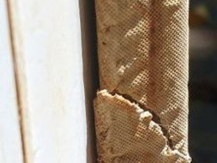 q on my french doors a part of the insulation has torn and is crumply , doors, home maintenance repairs, minor home repair