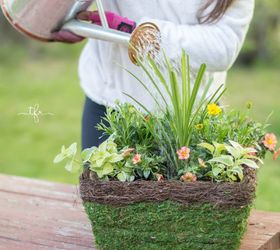 hanging basket how to, container gardening, gardening, how to
