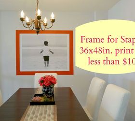 frame a poster print for less than 10 , how to, painting, wall decor