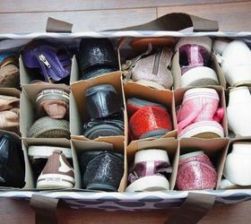 s 13 insanely clever ways to store your shoes, organizing, Organize them into a large tote bag