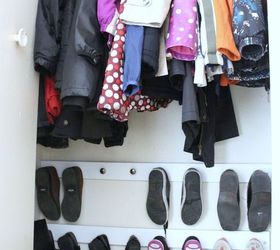 s 13 insanely clever ways to store your shoes, organizing, Hang shoes from cabinet knobs in the wall