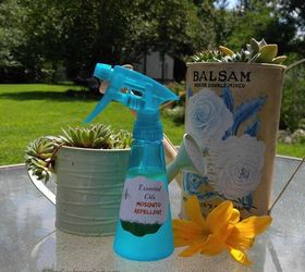 make your own insect repellent with essential oils, go green, outdoor living, pest control