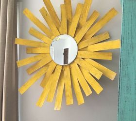 Sunshine Mirror Wall Decor From an Apple Basket