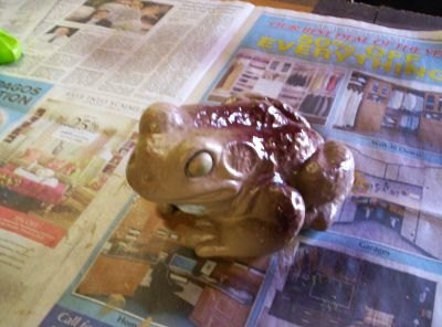 my poor frogs, crafts, painting