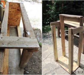 the easy diy log holder, outdoor furniture, painted furniture, repurposing upcycling, storage ideas