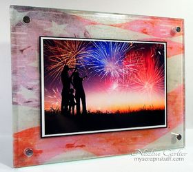 photo transfers onto an acrylic or glass frame, crafts, how to, patriotic decor ideas, wall decor
