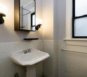 before after the little black white bathroom, bathroom ideas