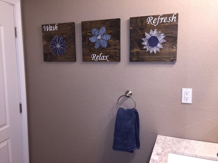 DIY Bathroom Wall Art String Art to Add a Pop of Color DIY Bathroom Wall Art String Art to Add a Pop of Color
