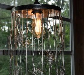 10 top trash can hacks of all time which one will you try, Turn a wire bin into a stylish pendant lamp