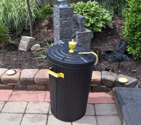 10 top trash can hacks of all time which one will you try, Use a can to store wood by your fire pit