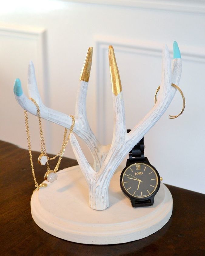 diy antler jewelry holder, crafts, how to, organizing, painted furniture, repurposing upcycling