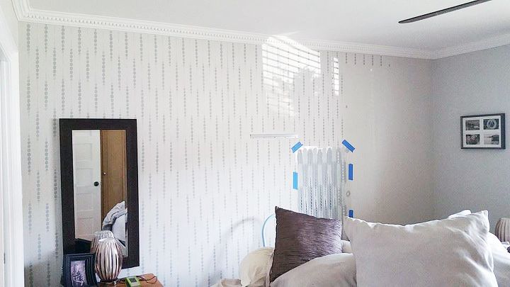 un patrn de pared puede crear un ambiente calmado en el dormitorio