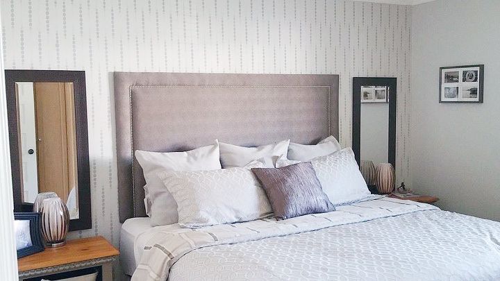 a wall pattern can create a calming bedroom ambiance, bedroom ideas, diy, home decor, painting, wall decor
