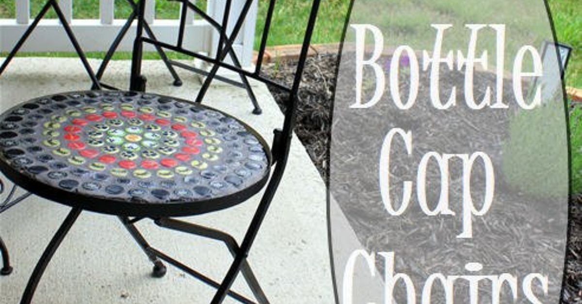Bottle Cap Mosaic Chairs | Hometalk