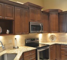 smaller kitchen in a retirement area with a punch , countertops, kitchen cabinets, kitchen design