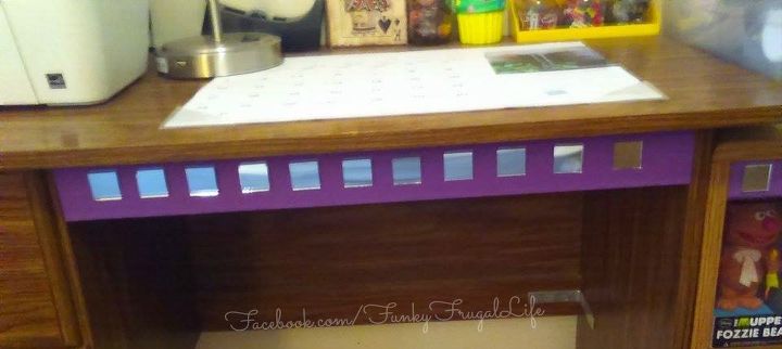 paint mirror tiles adds a drab to fab touch , crafts, how to, painted furniture