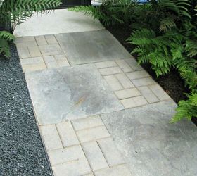 15 ways concrete pavers can totally transform your backyard, Make a beautiful patterned walkway
