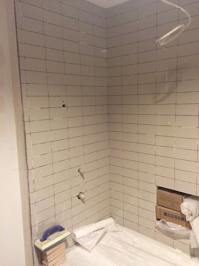 mid century bathroom remodel, bathroom ideas, home improvement, tiling