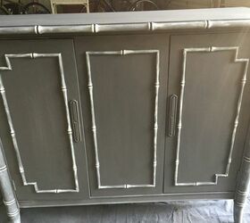 restyled credenza from florida casual to french fancy, painted furniture, During