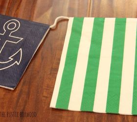 easy and inexpensive tutorial for a nautical paper garland, crafts, how to
