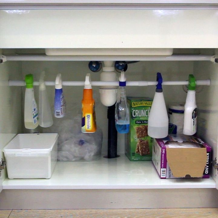 easiest under the sink organizer hack