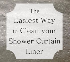 the easiest way to clean your shower curtain liner, bathroom ideas, cleaning tips, how to