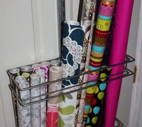 how to create a over the door wrapping paper station, doors, how to, organizing