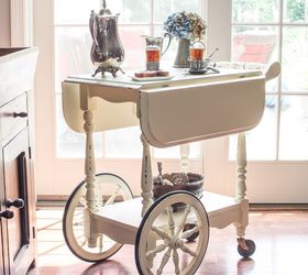 tea cart makeover, chalk paint, how to, painted furniture, painting