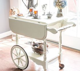 tea cart makeover, chalk paint, how to, painted furniture, painting