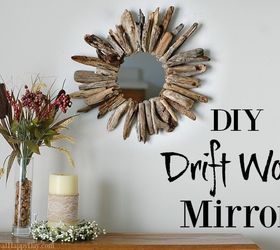 diy drift wood mirrors, crafts, wall decor