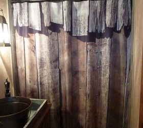 master bathroom transformed with reclaimed wood tile