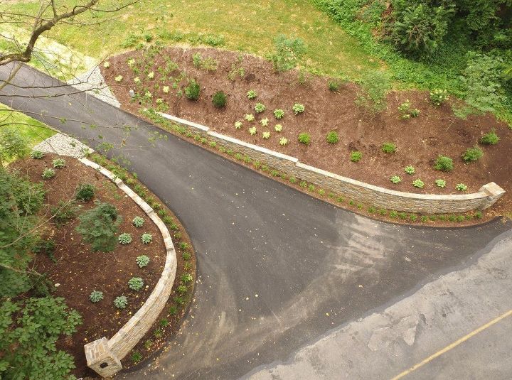 renovacin del paisaje de la entrada del camino de entrada