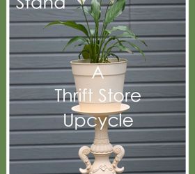 diy plant stand a thrift store upcycle, container gardening, crafts, gardening, how to, painted furniture, repurposing upcycling