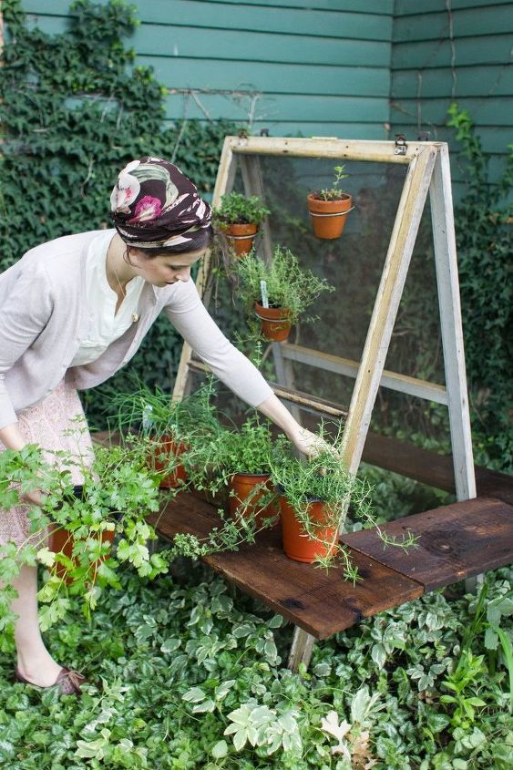 diy summer herb garden, container gardening, gardening, how to
