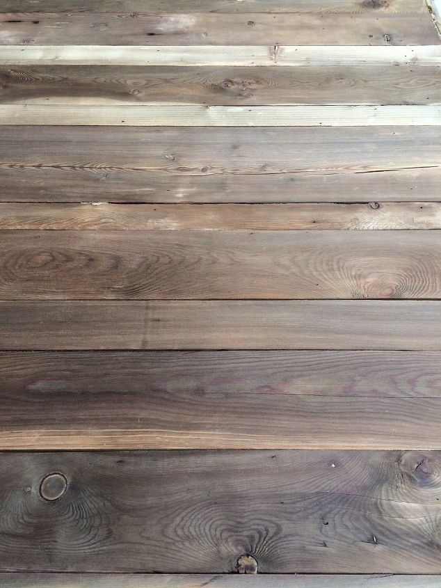 pioneer wood patina, La mesa despu s de 3 d as de sol y lluvia