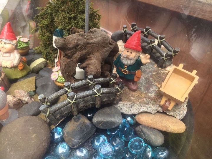 gnome home, crafts, outdoor furniture, repurposing upcycling